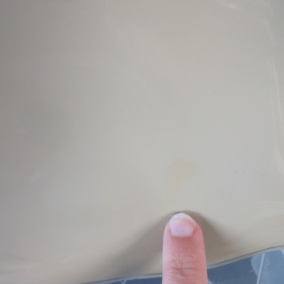 L.K. Bennett London Beige Patent Leather Shoulder Bag Tote Hand Handbag 718 - Picture 11 of 16